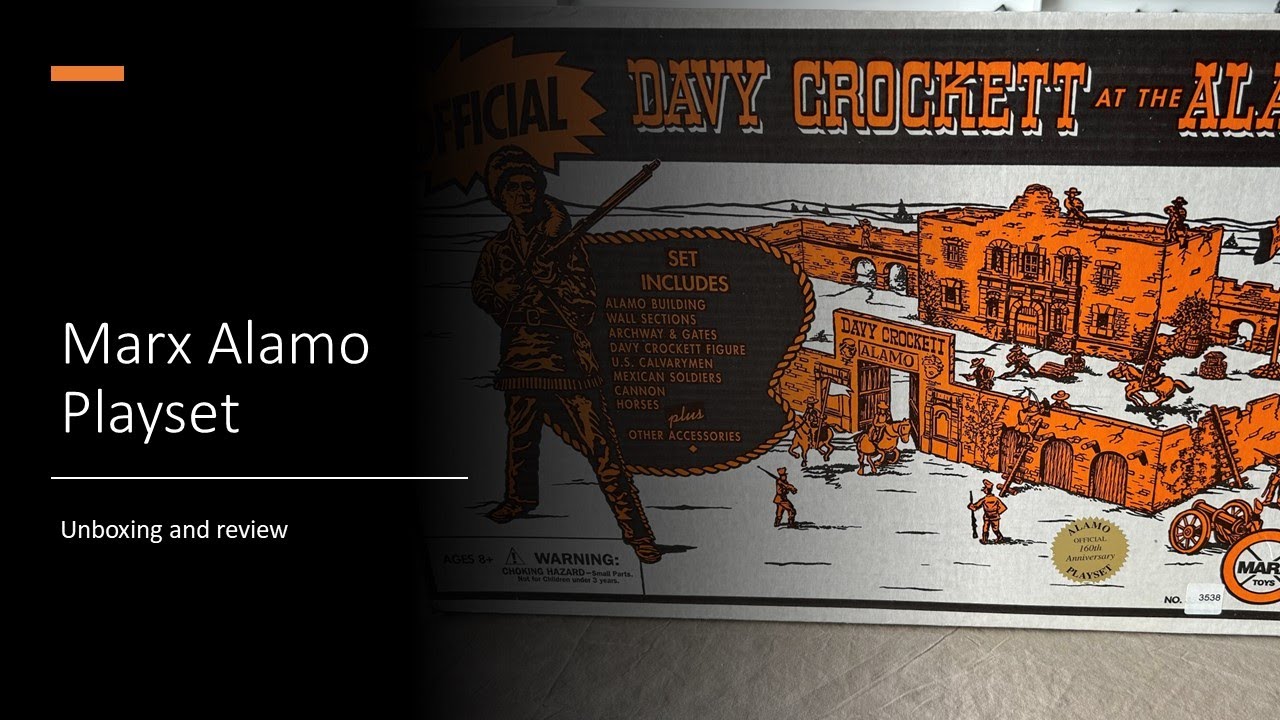 Marx Alamo Playset unboxing and review (1/32 scale plastic toy soldiers)