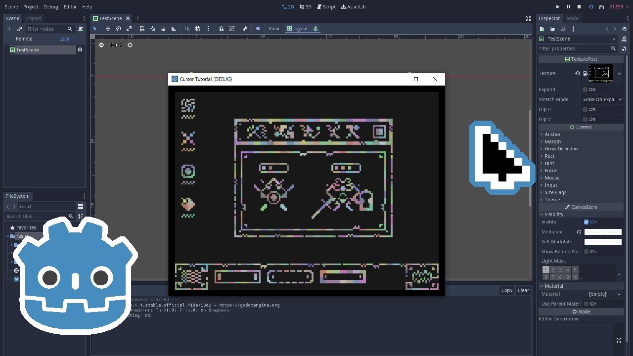 How to create a Custom Mouse Cursor in Godot