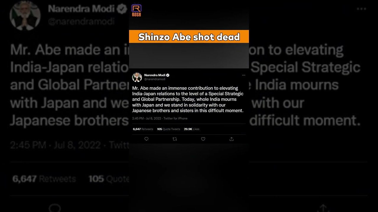 Shinzo Abe shot dead😓😢 