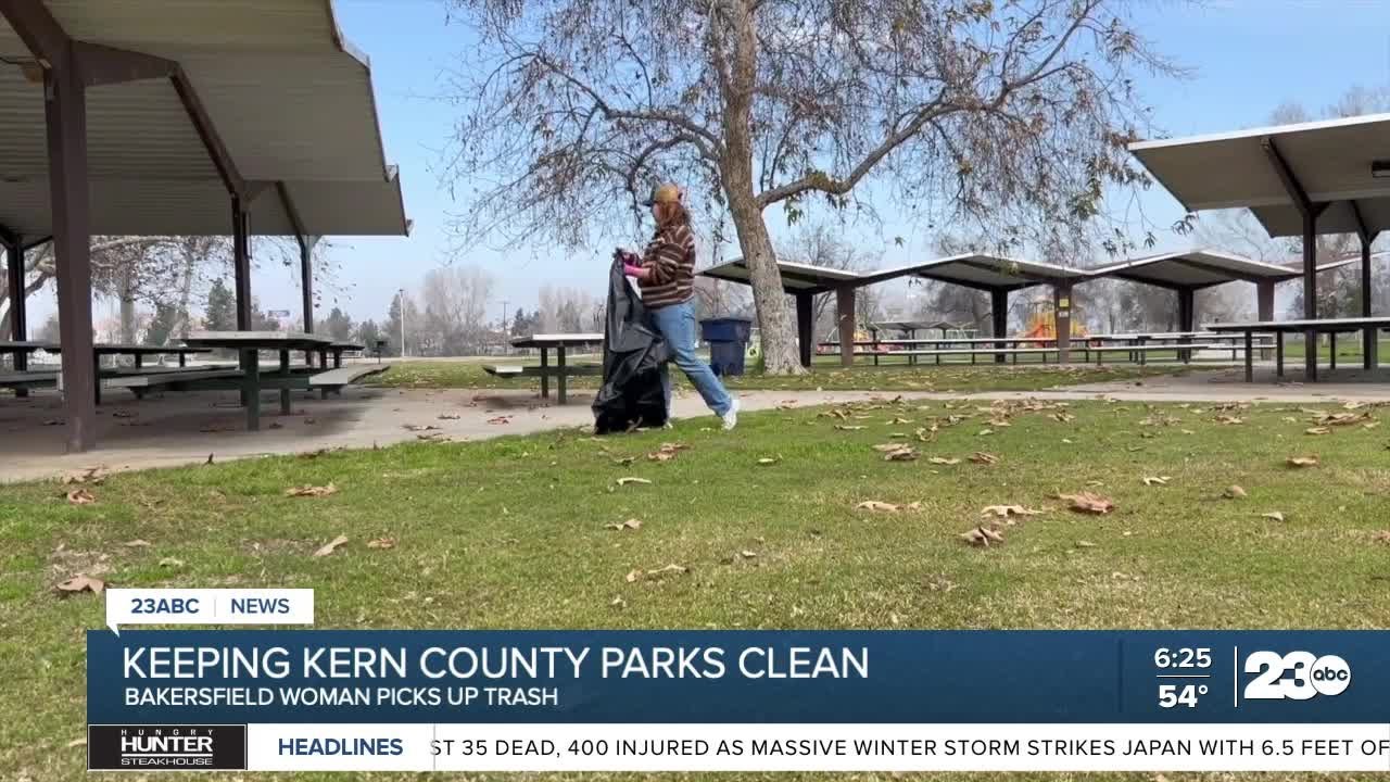 Bakersfield woman makes it her mission to keep local parks clean