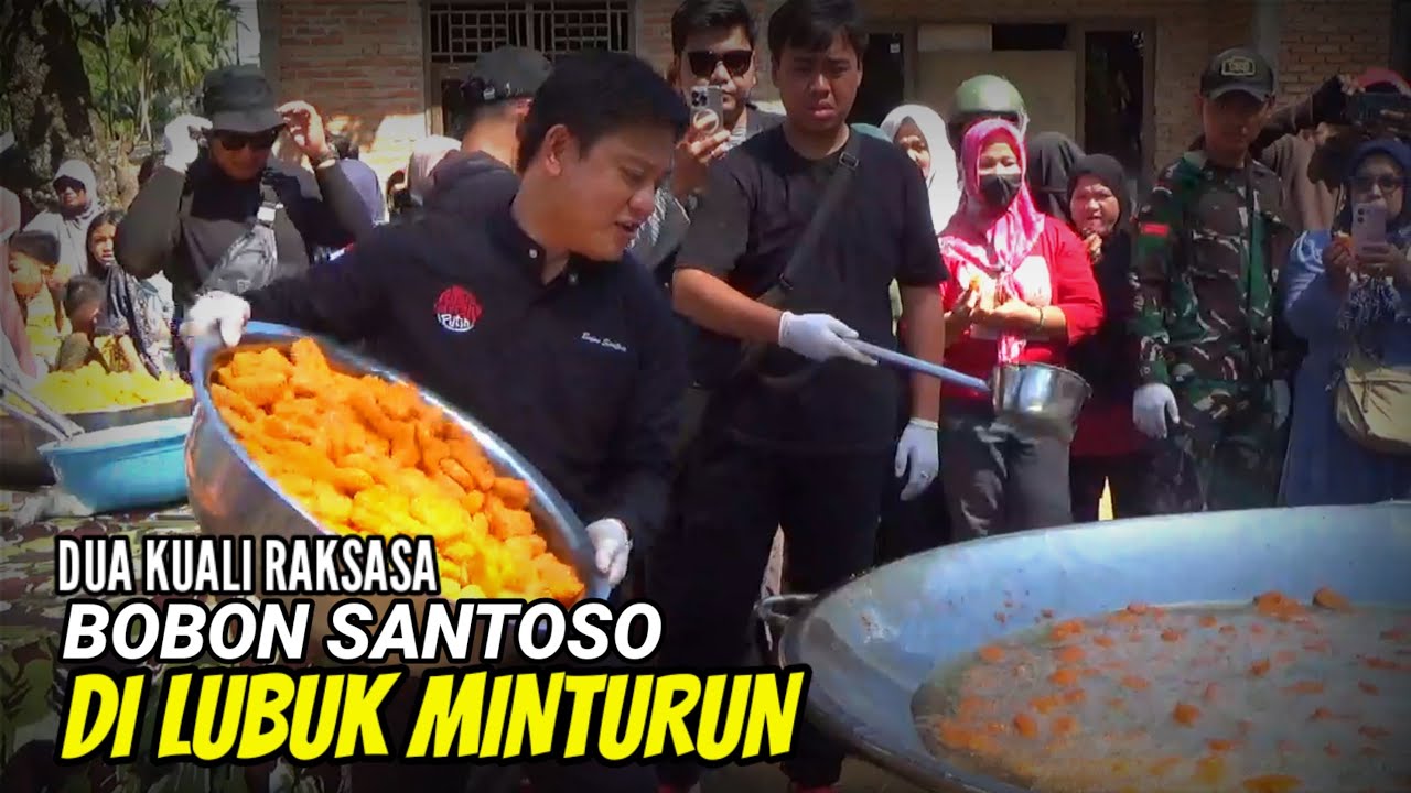 KUALI MERAH PUTIH, BOBON SANTOSO MASAK BESAR DI LUBUK MINTURUN