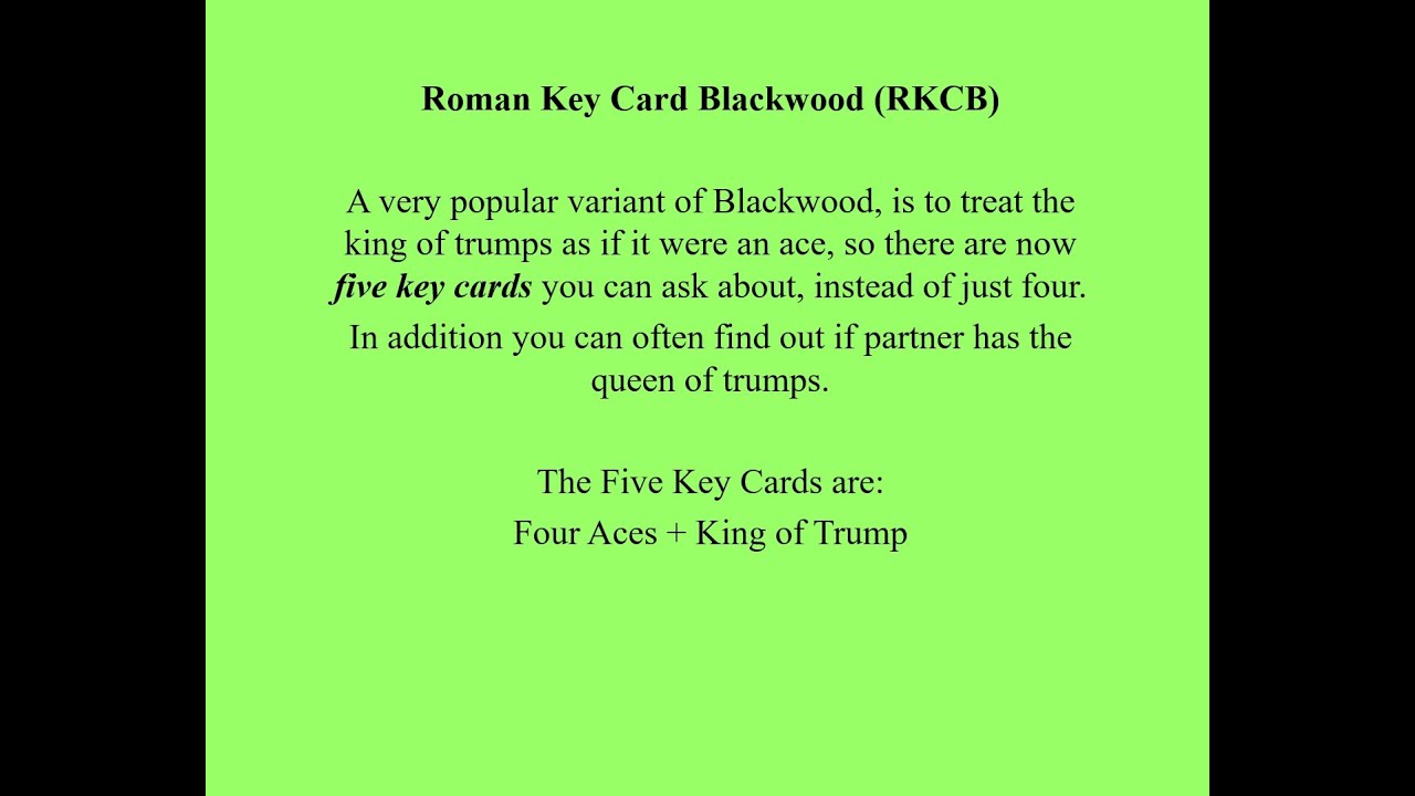 Roman Key Card Blackwood
