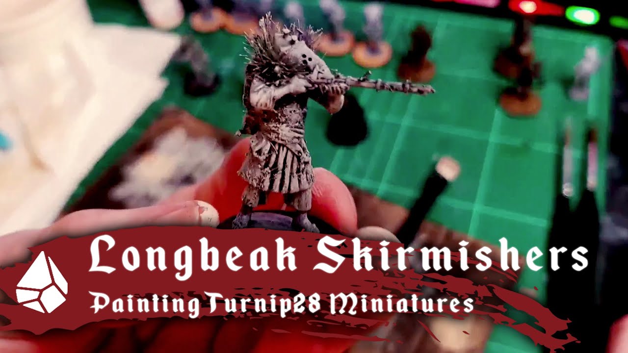 Painting the 34th Longbeak Skirmishers - Turnip28