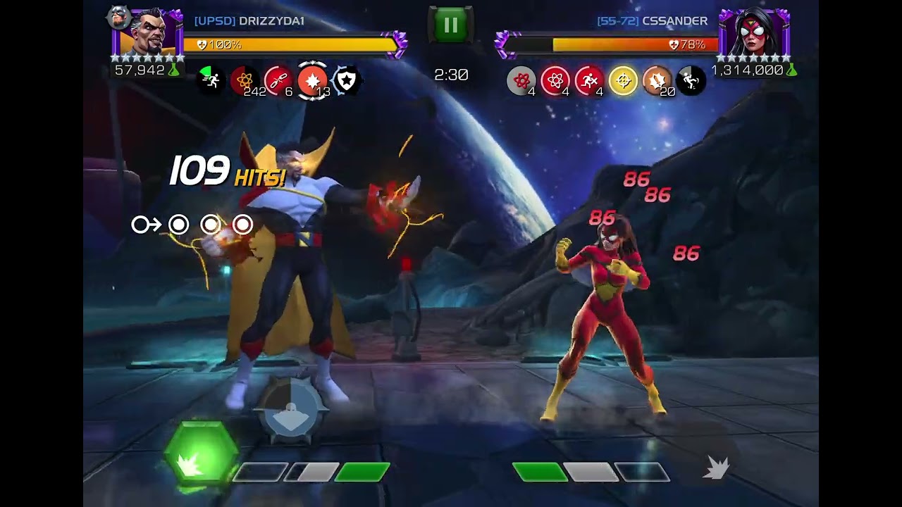 R4 Count Nefaria vs R4 Spider Woman in Big Thing AW Node 3 | MCOC Gameplay 