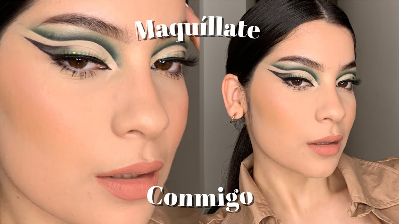 Maquíllate conmigo P. 3 - Makeup verde locochón 💚| @camilaaldanar