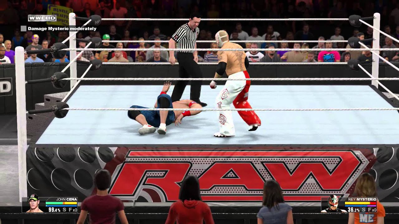 WWE 2K15 - Rey Mysterio vs. John Cena: WWE Championship - Raw | PS4 Gameplay