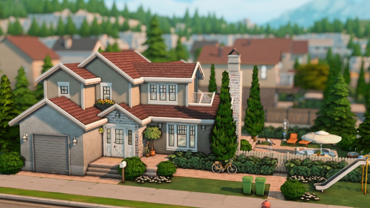 greenhaven home 🌿 | the sims 4: speed build | ASMR + ambience sounds