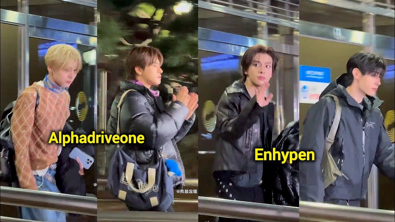 260123 Enhypen & Alphadriveone (ALD1) Leaving Music Bank today 