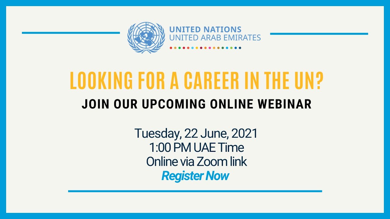 UN Careers Webinar - 22 June 2021
