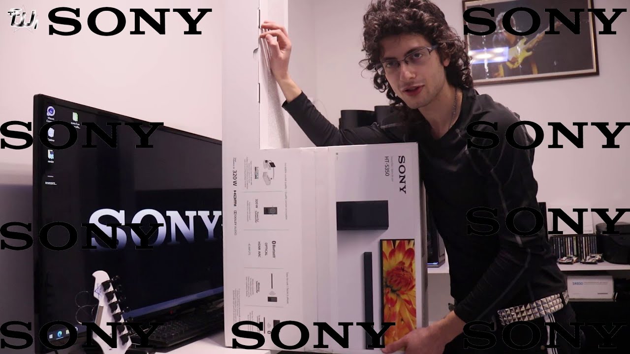 unboxing soundbar sony HT S350 + TEST ESPLOSIONE