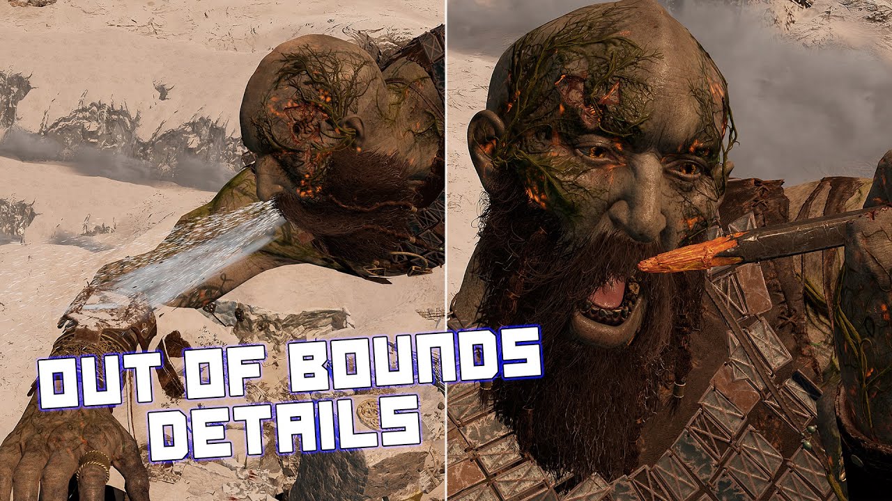 How the Fight at Thamur's Corpse is Working from Aerial Point of View - God of War Out of Bounds