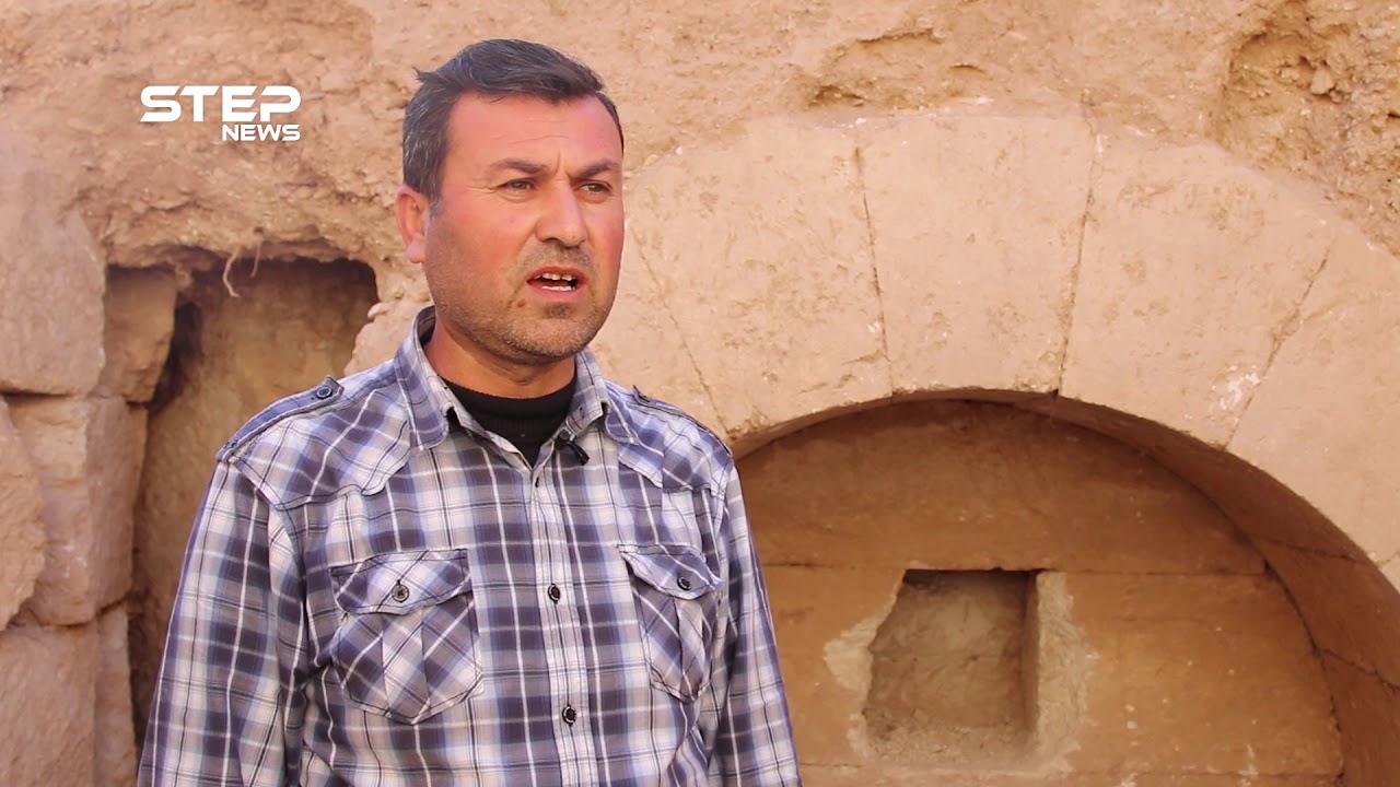 شاهد اكتشاف مدافن رومانية أثريّة في جرجناز شرق إدلب