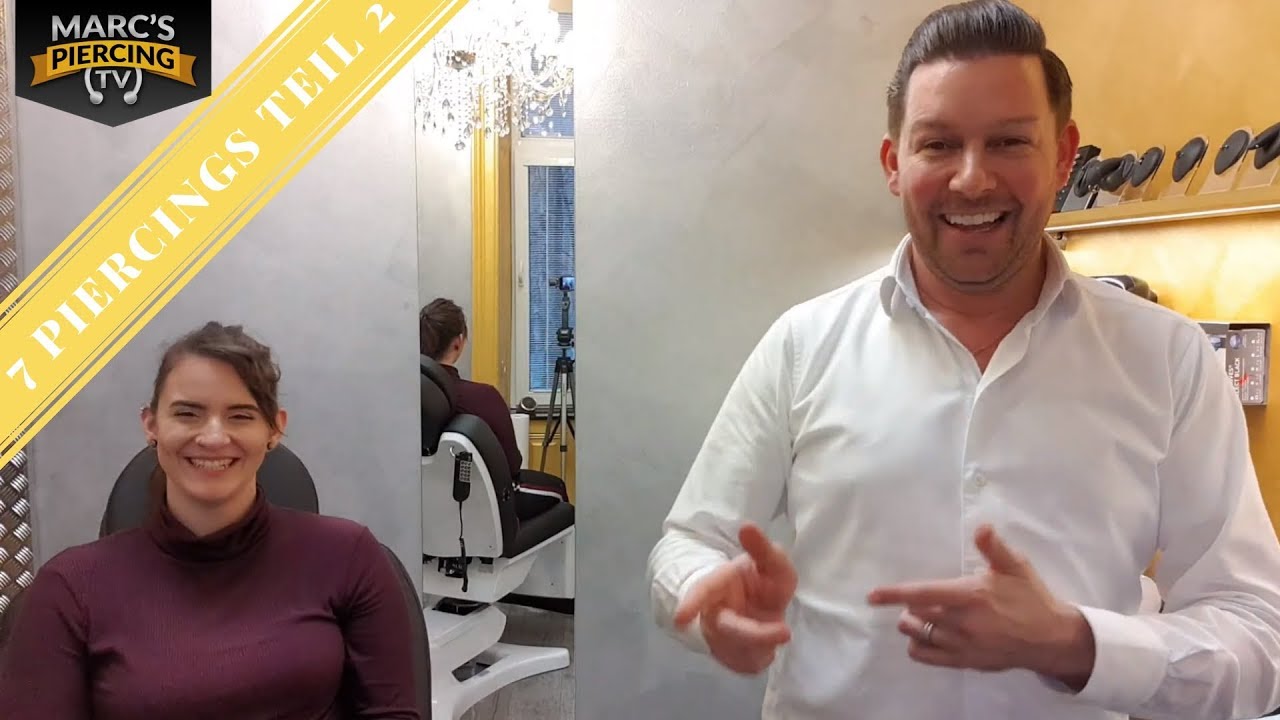 💉 7 PIERCINGS auf einmal 💉 Teil 2 💉 Bauchnabel 💉 Zunge 💉 Eskimopiercing 💉 Marc's Piercing TV
