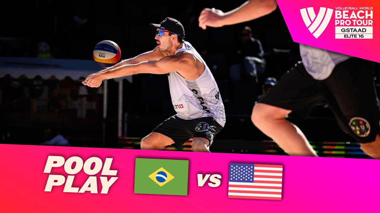 George/Andre vs. Evans/Budinger - Pool Play Highlights | Gstaad 2024 #BeachProTour