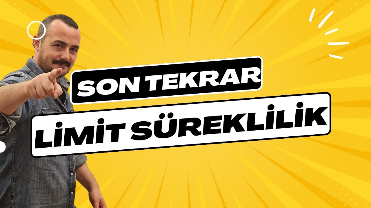 LİMİT SON TEKRAR-LİMİT ÇÖZÜLMESİ GEREKEN 20 SORU -