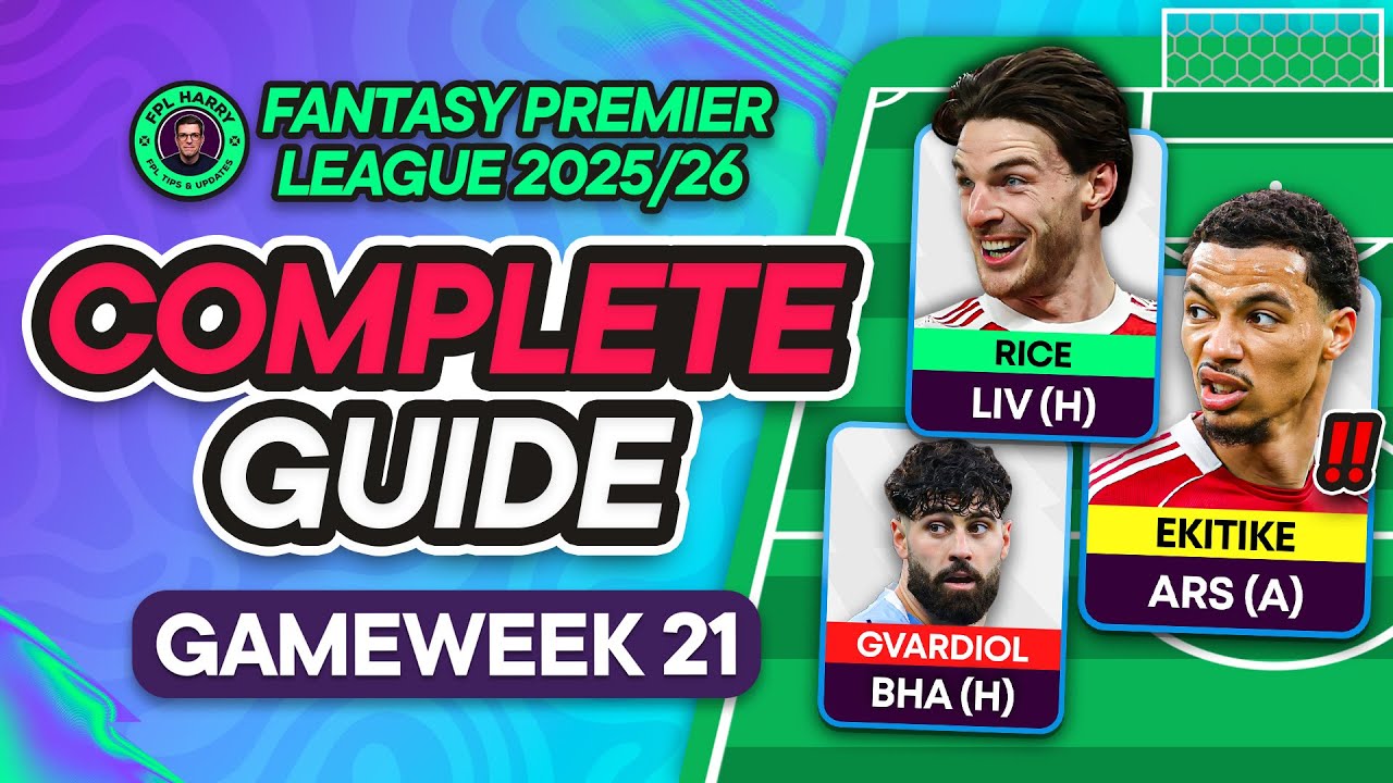 FPL GW21 COMPLETE GUIDE ⁉️ Ekitike Injured? Gabriel Essential? | Fantasy Premier League Tips 2025/26