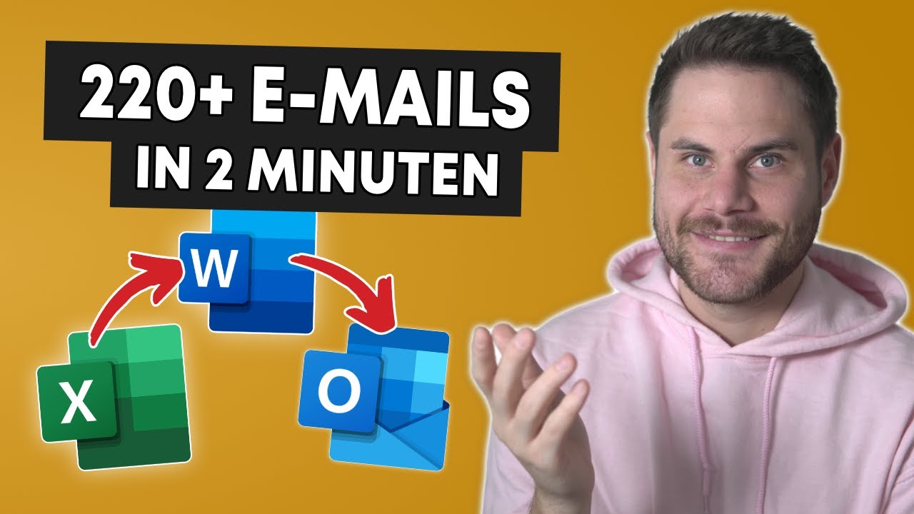 INDIVIDUELLE E-Mails in 2 Schritten versenden - Excel, Word & Outlook
