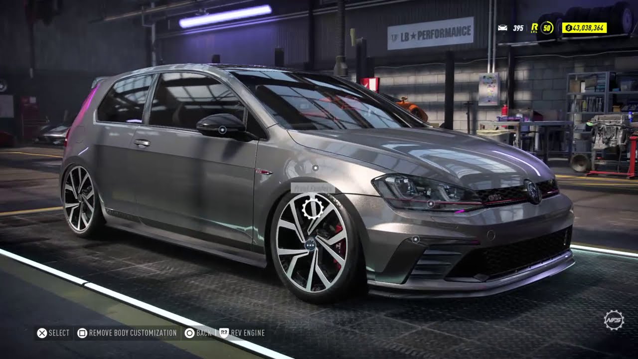 NFS HEAT: VW GOLF GTI - V8 BUILD - CRAZY FAST