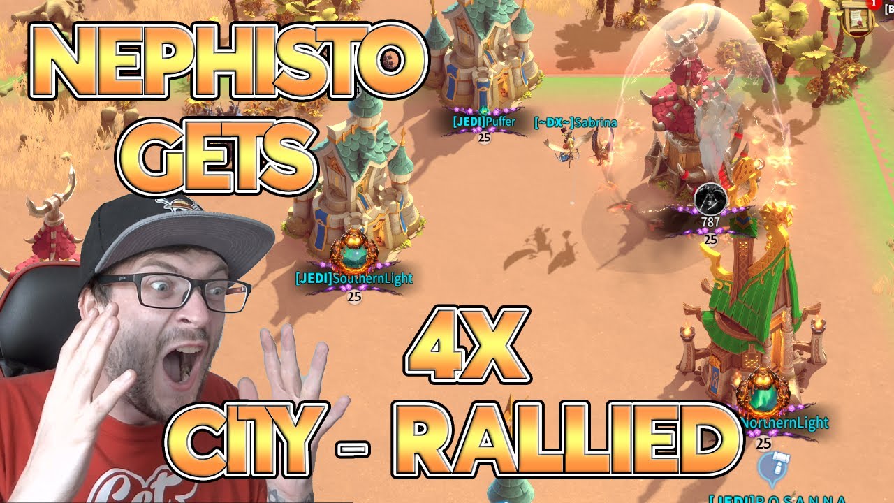 THE TITAN FALLS?! Nephisto #1 POWER Player Gets 4x RALLIED In Server 33! JEDI & DX Family No Mercy