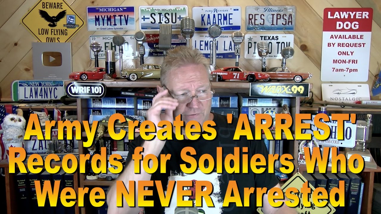 Army Creates 'ARREST' Records for Soldiers Who Were Never Arrested