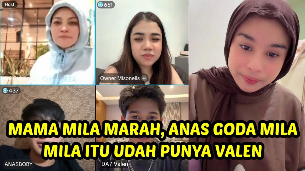 Mila itu punya valen, mama mila marahi anas kasih mila bunga