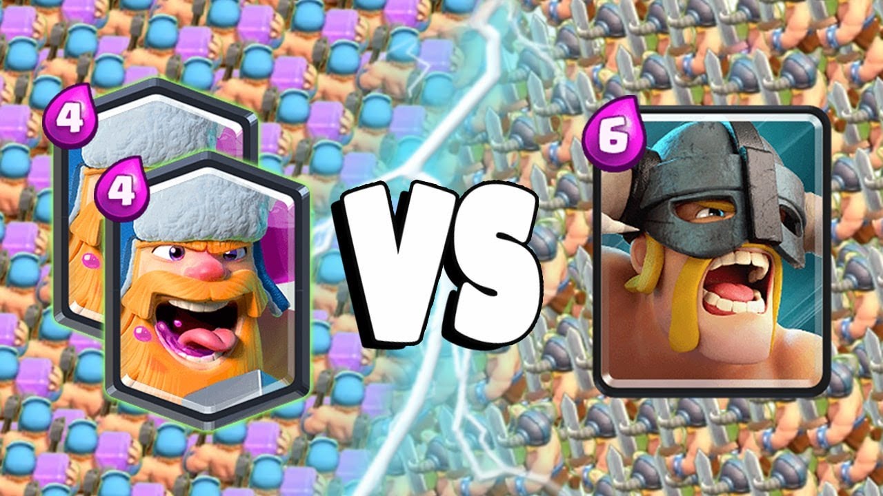 2 LUMBERJACK Vs ELITE BARBARIANS - Clash Royale Challenge