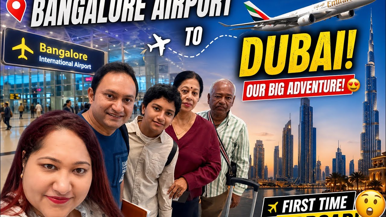 Bangalore to dubai | Emirates | T2 international airport | International terminal | international