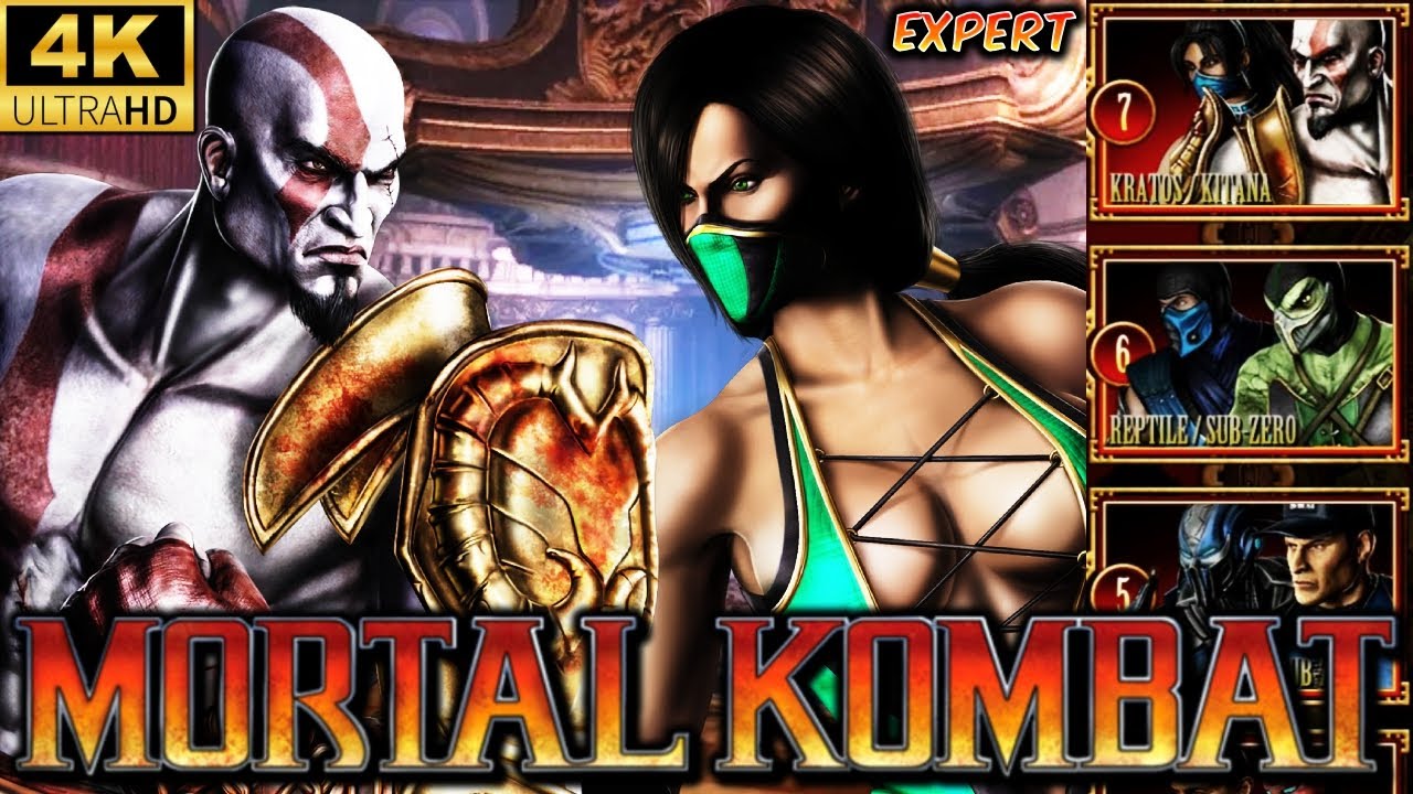 MK9 *KRATOS / JADE* EXPERT TAG TEAM ARCADE LADDER GAMEPLAY!! (NO LOSSES) 4K 60 FPS (MORTAL KOMBAT 9)