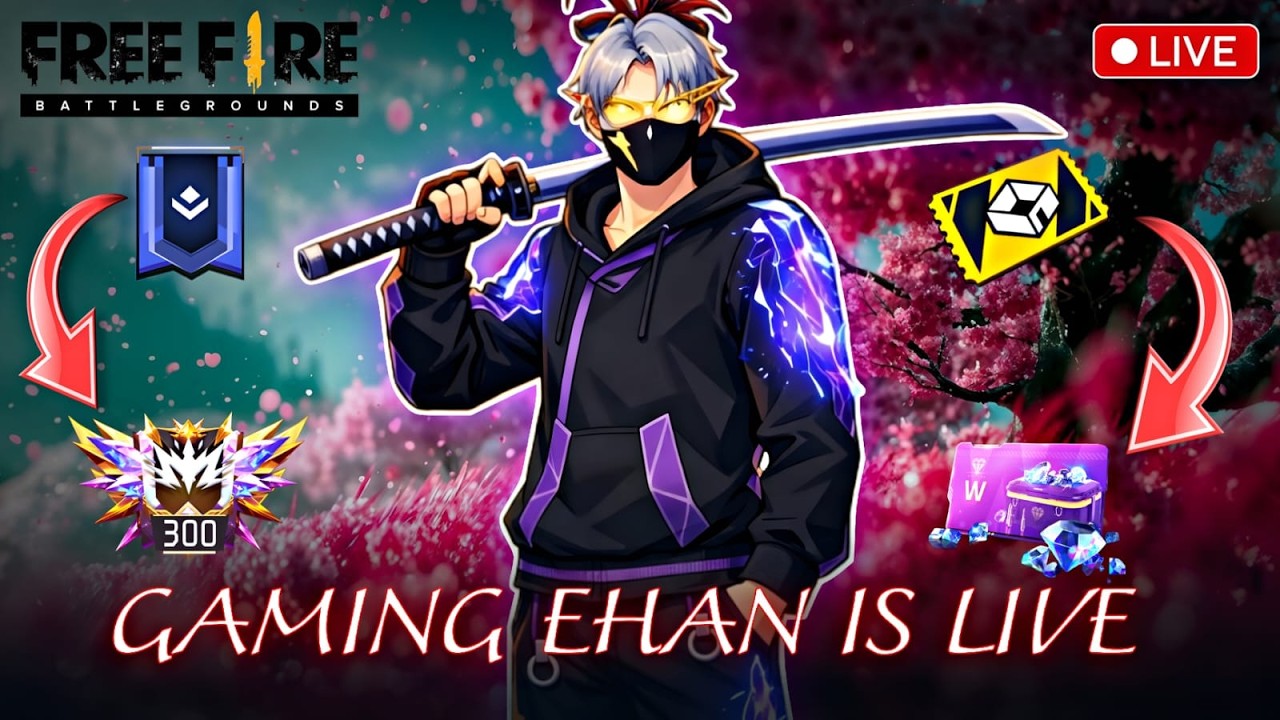 🔴 LIVE NOW  | 1.2K SPECIAL GIVEAWAY 🎁 | CUSTOM ROOM + HEADSHOT CHALLENGE 🔥 #freefire  #freefirelive