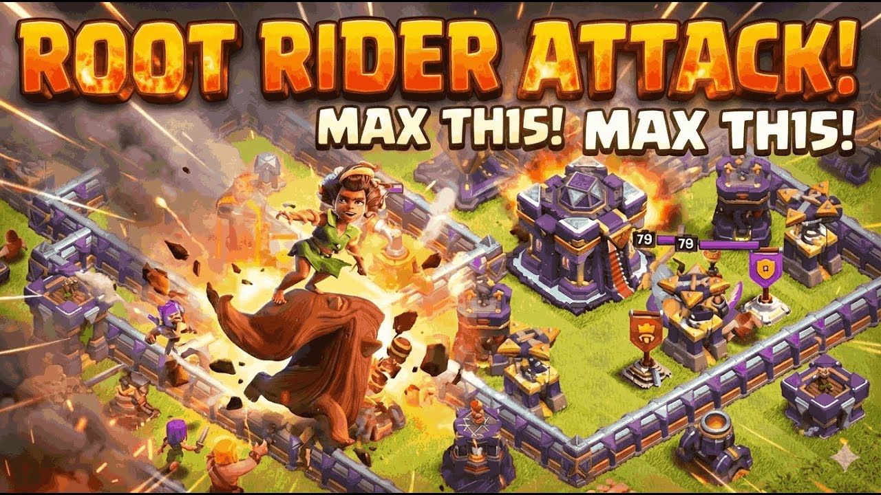 #1 Root Rider VS TH15 Max Base