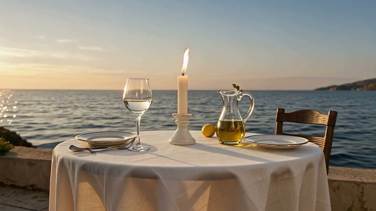 Piazza Melodies – Mediterranean Acoustic Lounge | Relaxing Italian Guitar & Strings Background