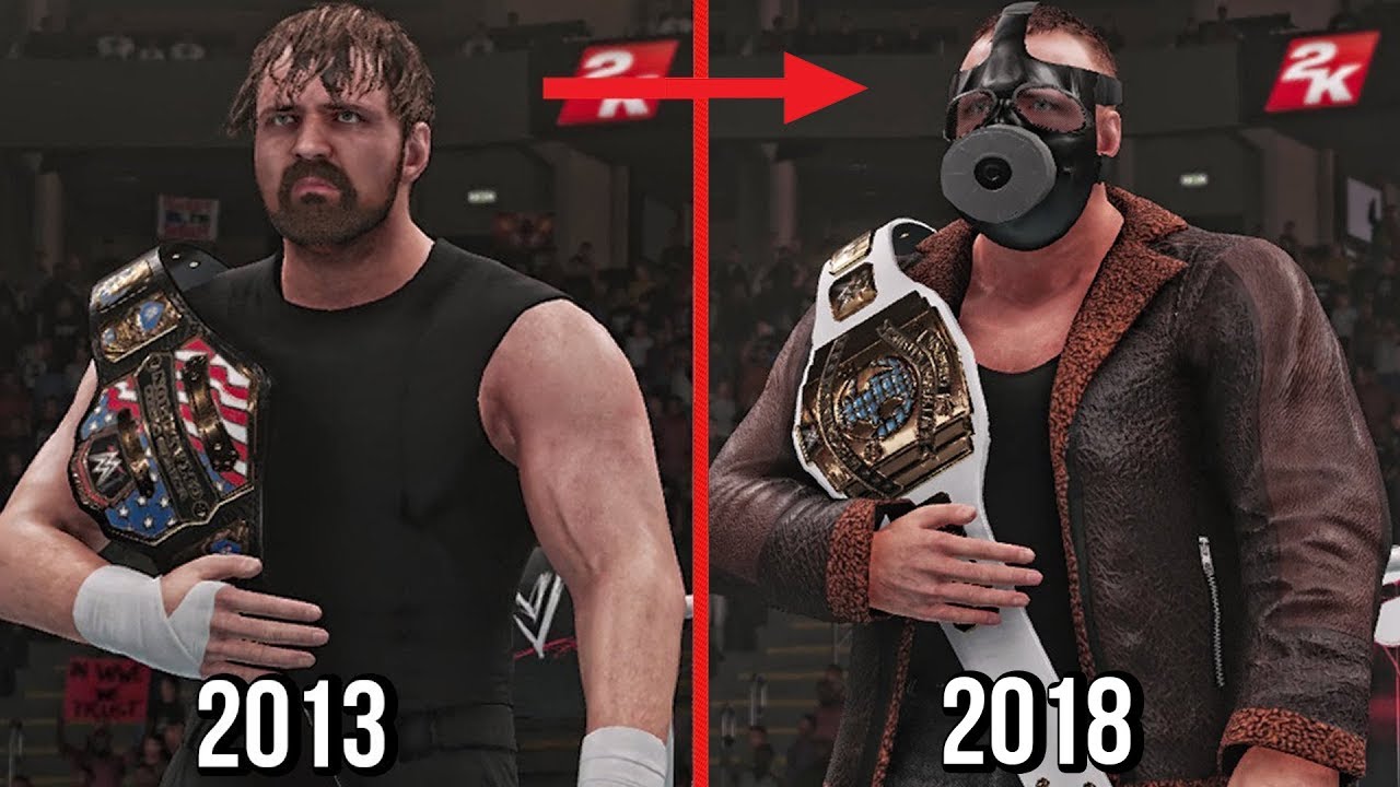 All Of Dean Ambrose Championships Wins in WWE! ( WWE 2K19 )
