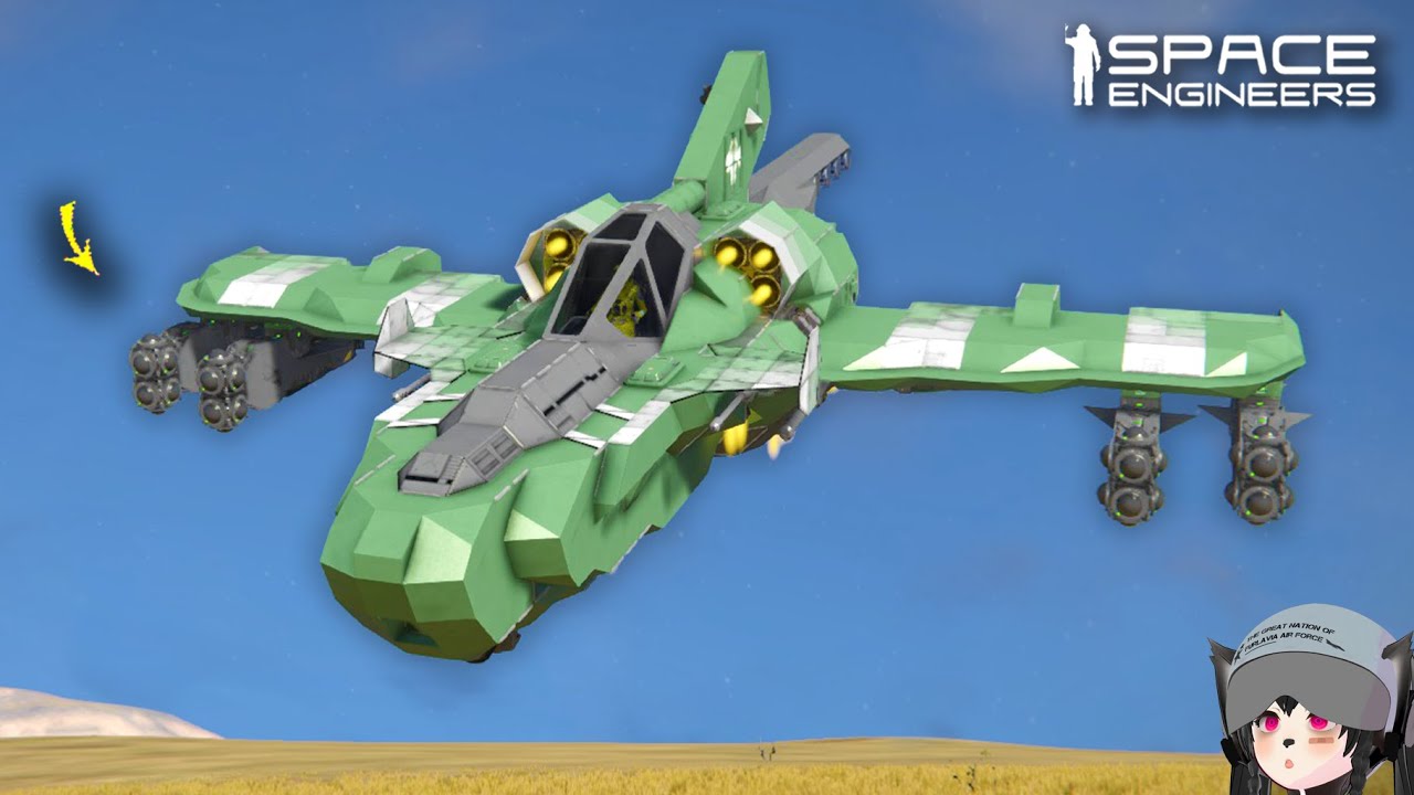 This Interceptor Carries Many Anti Ship Missiles, Space Engineers
