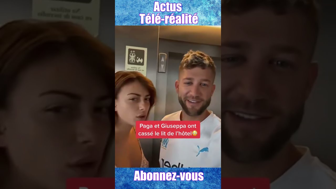 PAGA ET GIUSEPPA ONT CASSE LE LIT ! #short #influenceur #people #telerealite #paga #giuseppa