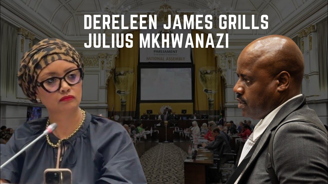 ActionSA MP Dereleen James Grills Julius Mkhwanazi at the Ad Hoc committee 