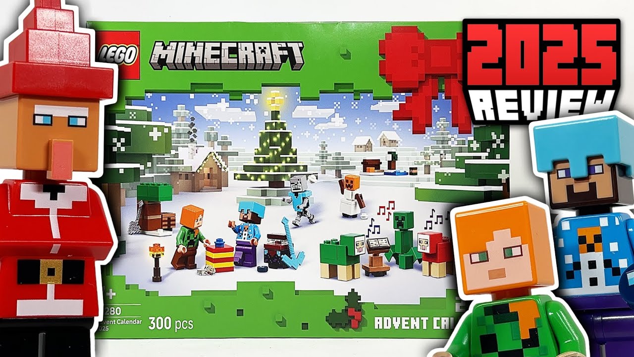 Обзор набора LEGO Minecraft Advent Calendar (21280) на 2025 год
