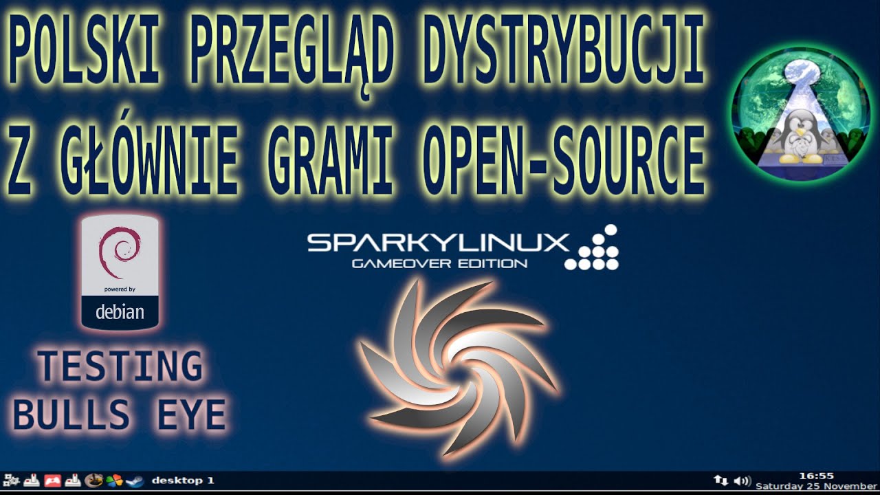 Sparky Linux Game Over Edition - Gry Open Source plus Lutris,Wine,Steam i inne. Debian 11 BullsEye