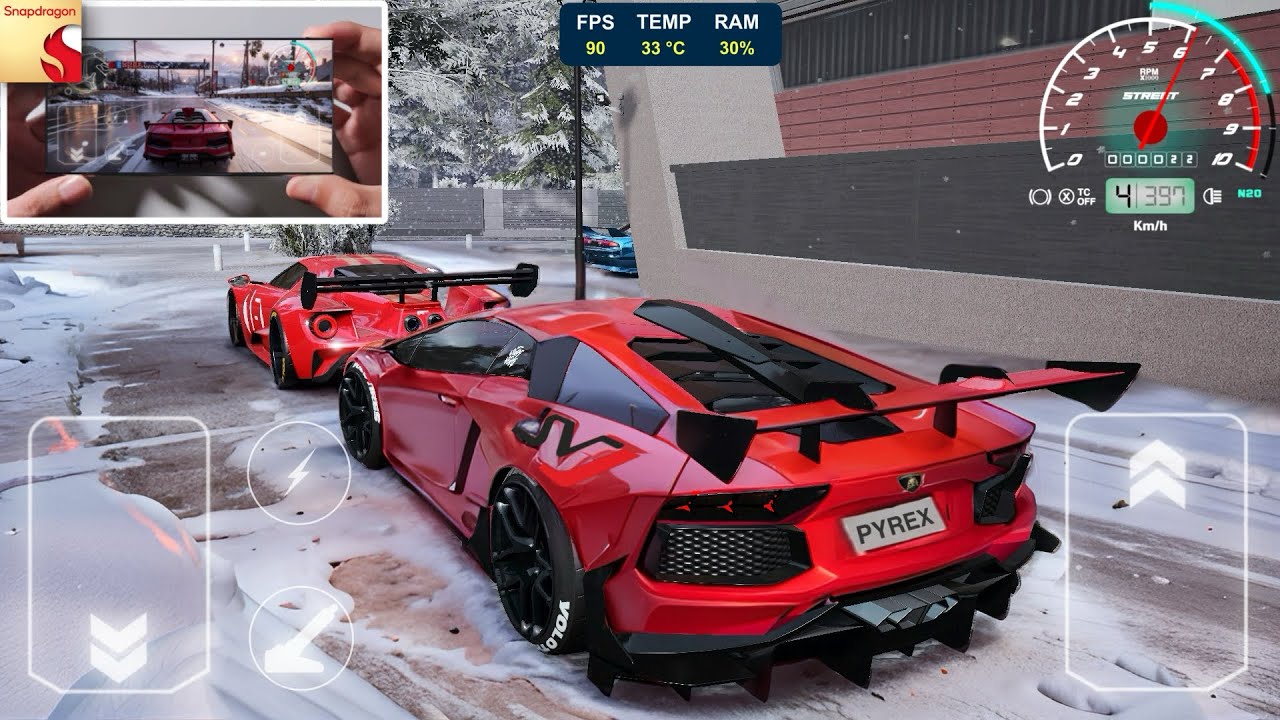 CarX street - Lamborghini Aventador | Samsung S25 Ultra Gameplay