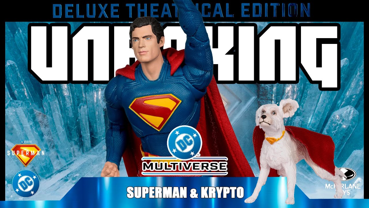 💥 SUPERMAN 2025 de McFarlane Toys | La figura oficial del nuevo Superman de James Gunn con KRYPTO 🐶