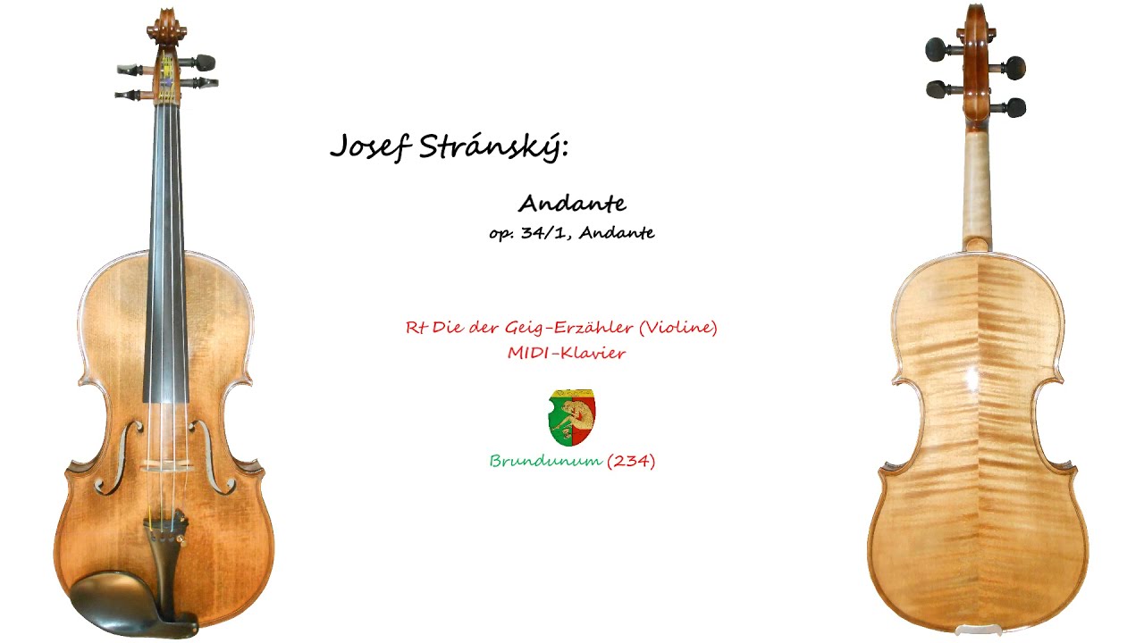 Josef Str&aacute;nsk&yacute;, Andante, op. 34/1