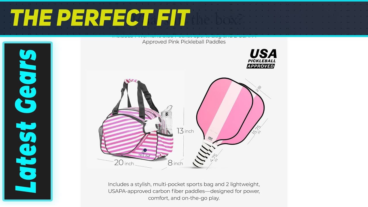 Pik'le'Ball Pink Paddles: Amazing Performance Meets Eco-Chic Style!