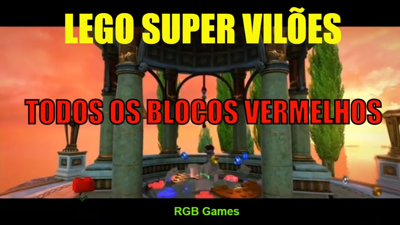 TODOS OS BLOCOS VERMELHOS do Lego DC Super Vilões