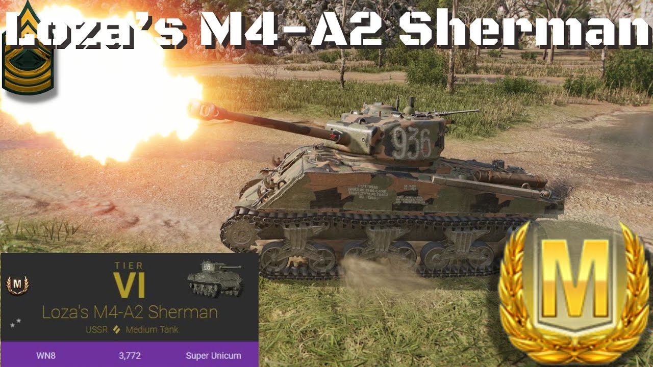Loza’s M4-A2 Sherman Ace Tanker Battle, World of Tanks Console Modern Armor.