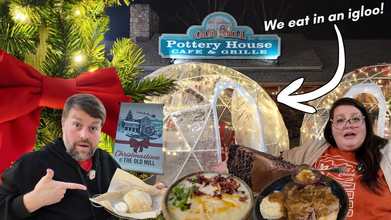 Old Mill Pottery House Cafe Review: Cozy Igloo Dining & Southern Comfort Food in Pigeon Forge, TN