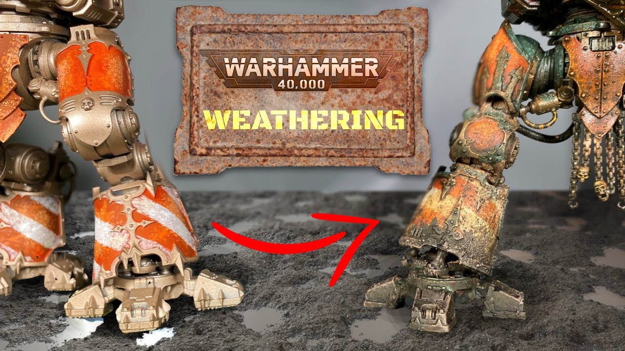 The Best Warhammer Weathering Video | Chaos Knight Diorama