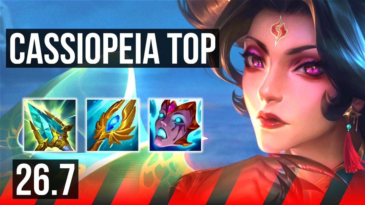 CASSIOPEIA vs AKALI (TOP) | Good KDA: 14/1/7 | EUW Master | 26.7