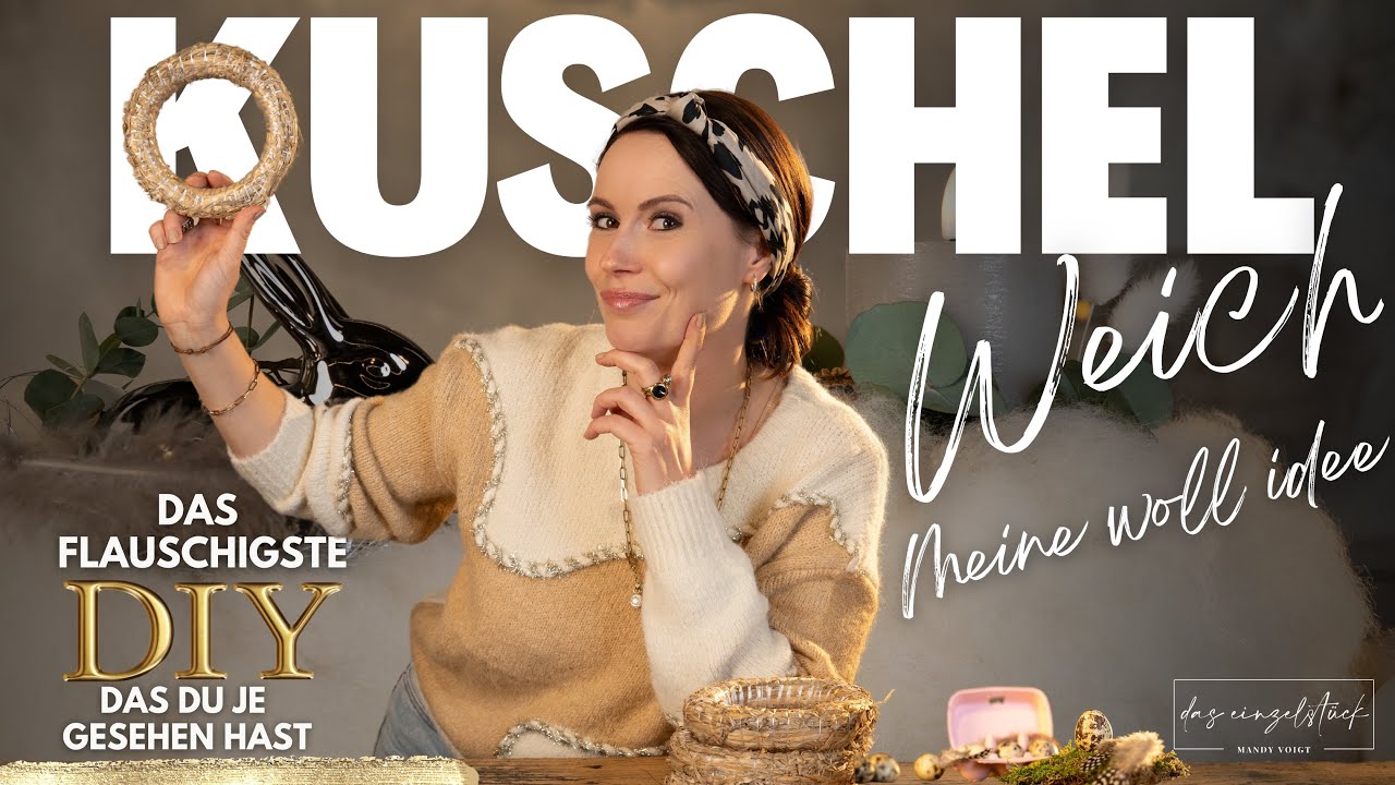 Wie auf Wolken mit Wolle! Das flauschigste Frühlings DIY