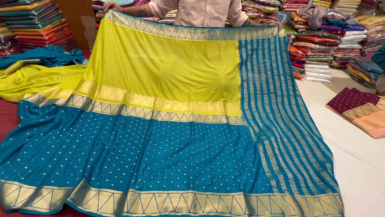 Unbelivable Challenging Price👌chickpet Bangalore wholesale Banarasi crepe georgatte chiffon sarees