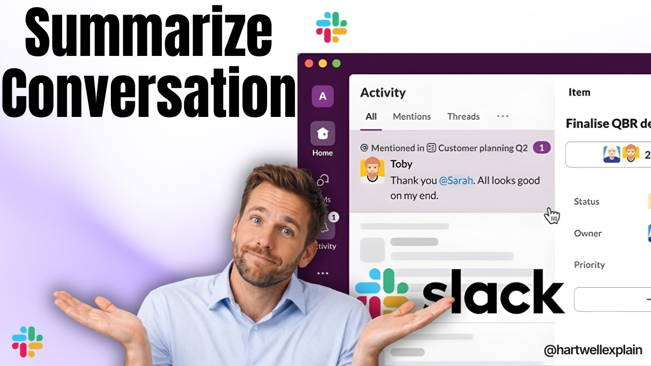 Как в Slack кратко изложить содержание разговоров с помощью ИИ