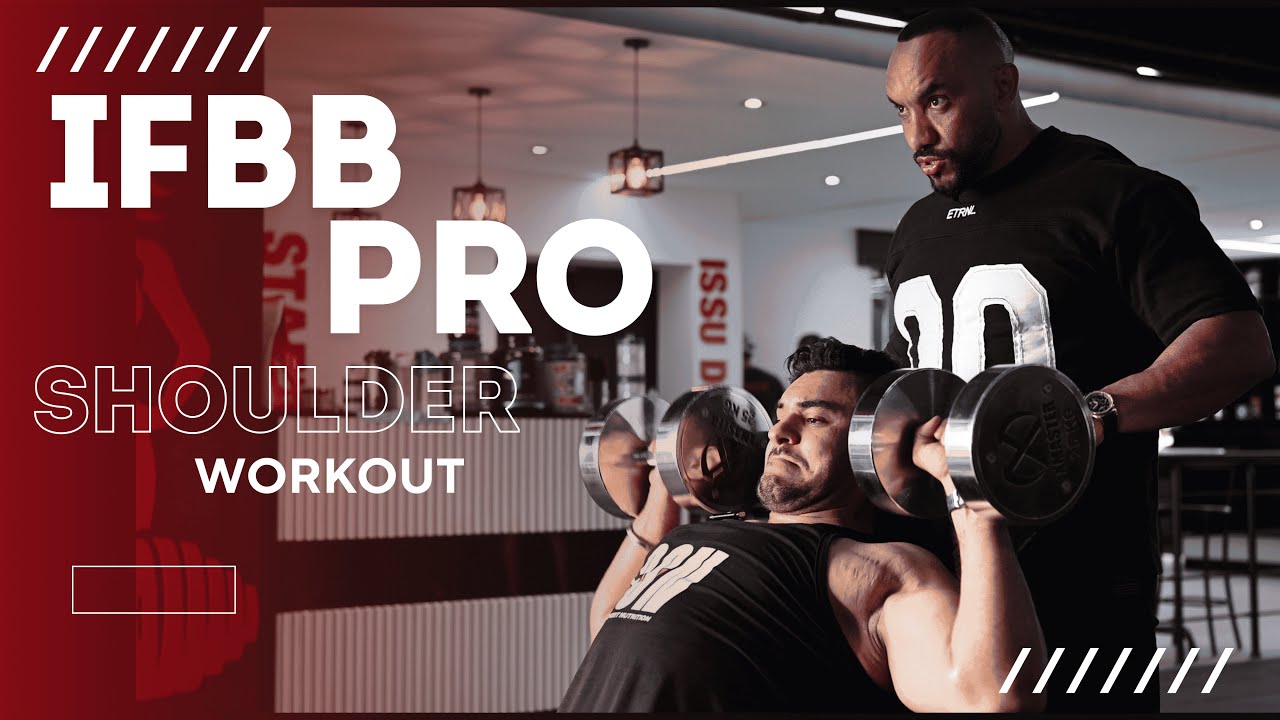 FULL SHOULDER WORKOUT WITH FIRST BODYBUILDER PRO IN TUNISIA